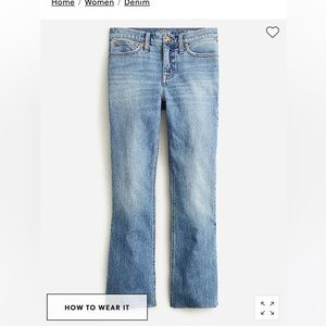 J.Crew 9” demi boot jean